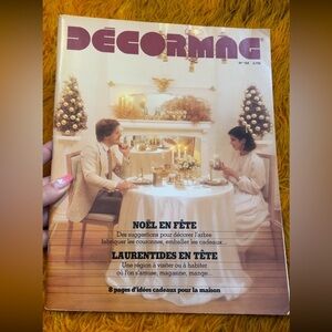 1981 Vintage DÉCORMAG Christmas Edition Interior Design/Home Decor Magazine